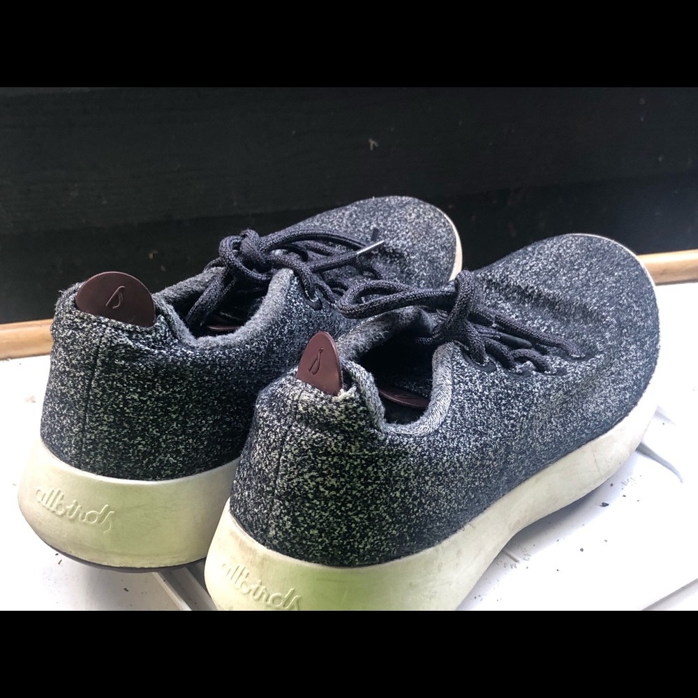 Allbirds 0619NV1 Men’s Black Gray Wool Runners Athletic Sneakers Size 10 - Picture 5 of 10